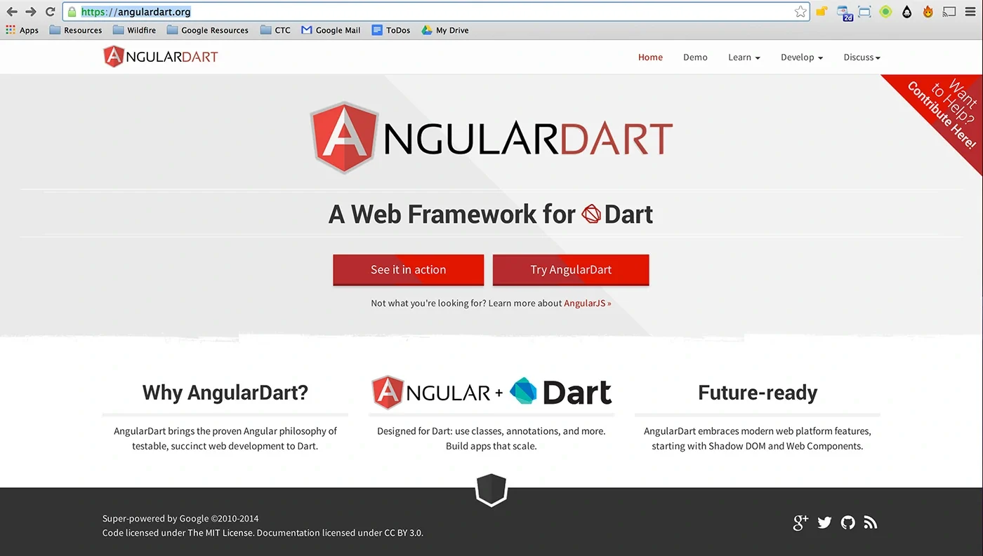 Google design - Angular Dart